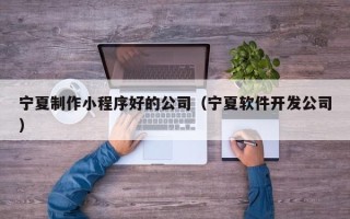 馆陶宁夏制作小程序好的公司（宁夏软件开发公司）