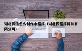 馆陶湖北微信怎么制作小程序（湖北微程序科技有限公司）